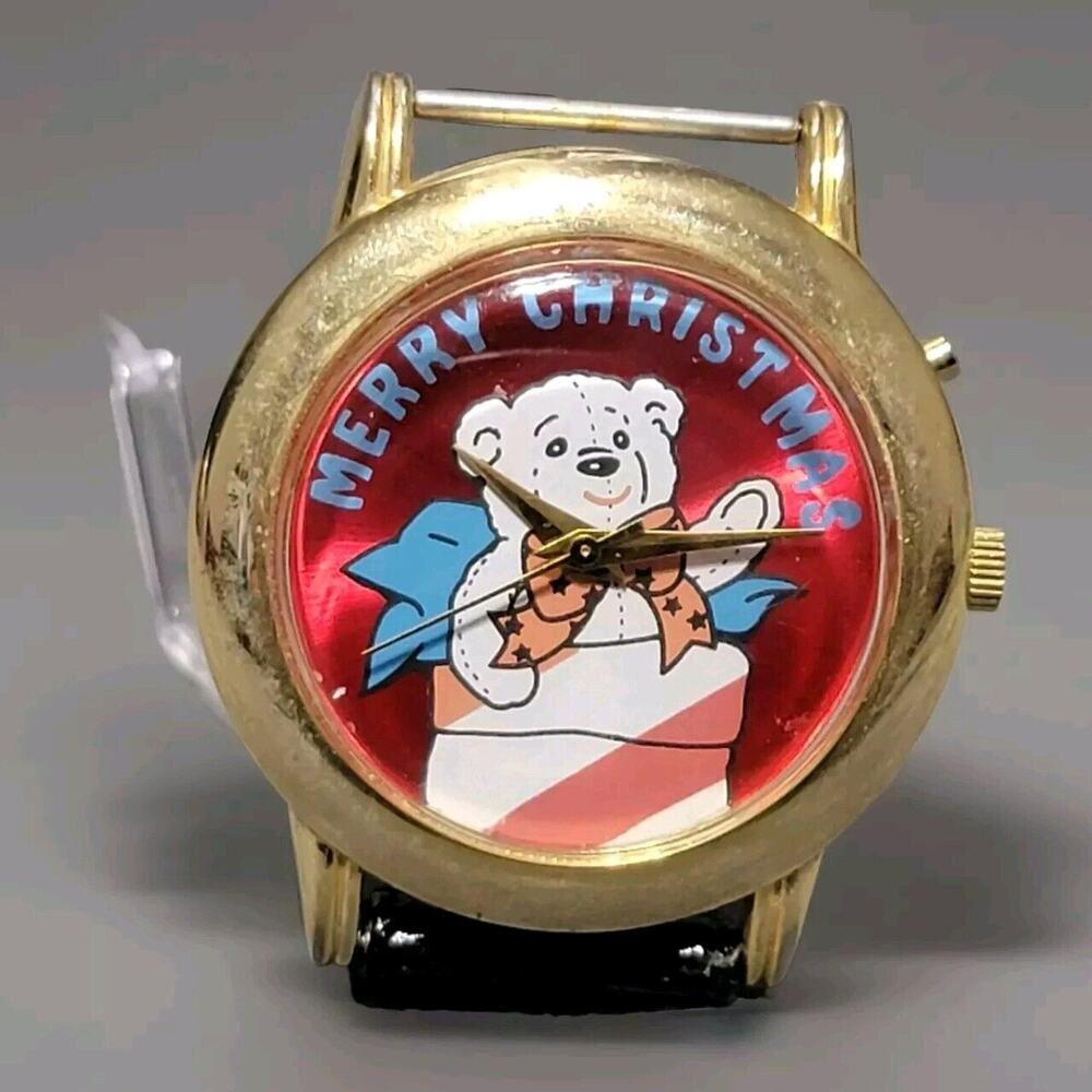Vintage Quintel Polar Bear Watch - Untested - May Need Battery/Repair